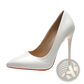 Pointed Toe Stiletto Pumps in Patent Leather
