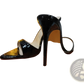 Pointed Toe Stiletto Sandals Crocodile Pattern Mules