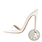 Pointed Toe Stiletto Sandals Crocodile Pattern Mules