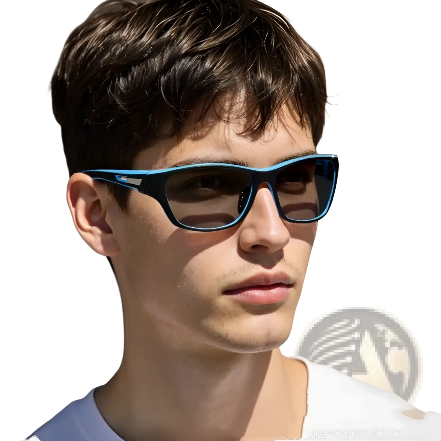 Polarized Oval Camouflage and Mirrored Men's Sport Sunglasses