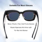 Polarized Square Anti Glare Driving Sunglasses