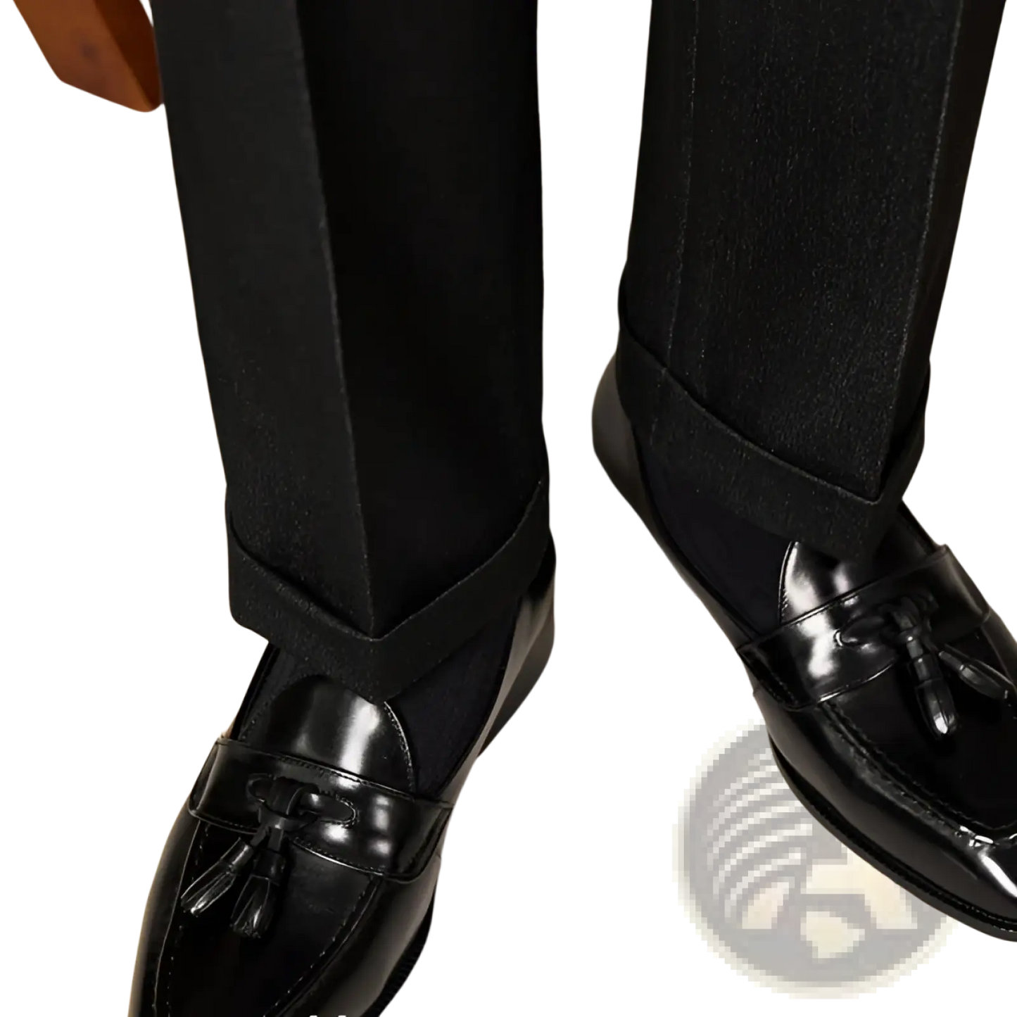 Polished Genuine Leather Tassel Loafers