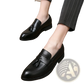 Polished Leather Tassel Loafers for Men