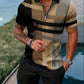 Men's Geometric Pattern Polo and Shorts Performance Set