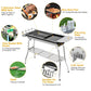 Portable Charcoal Bbq Grill Stainless Steel Foldable 8 People