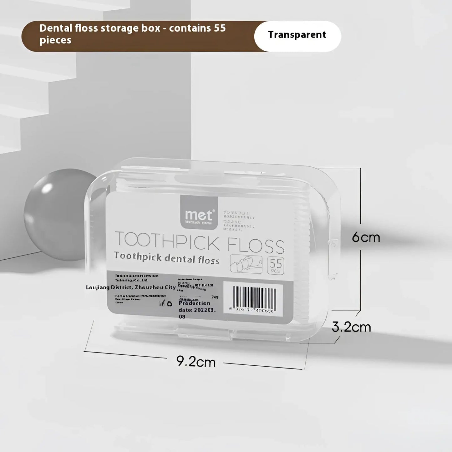 Portable Dental Floss Box Automatic Pop-up Dispenser
