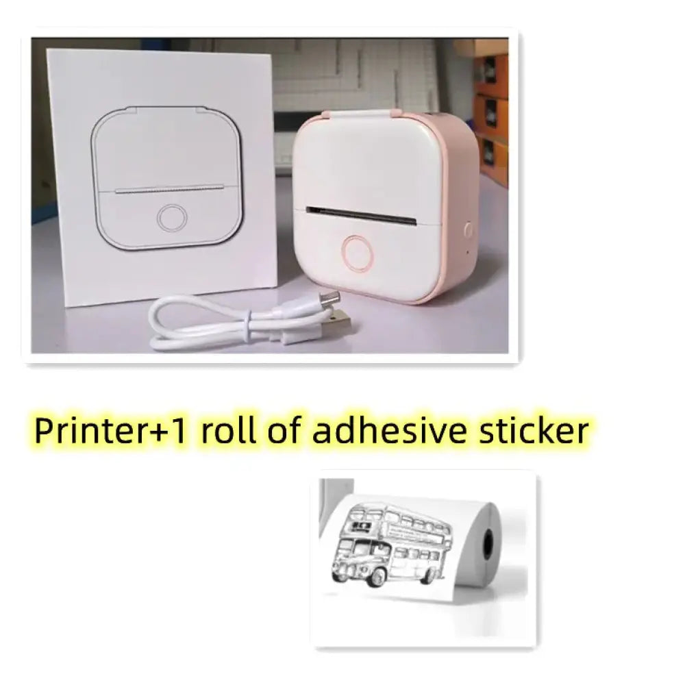 Portable Bluetooth Mini Thermal Label and Photo Printer