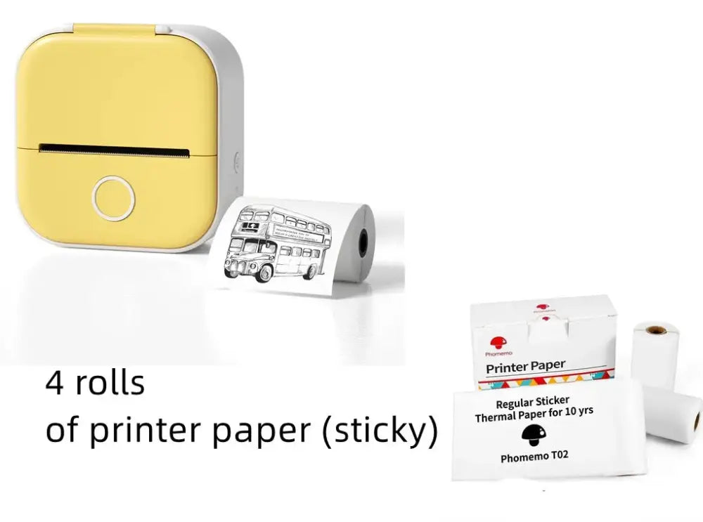 Portable Bluetooth Mini Thermal Label and Photo Printer