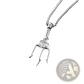 Poseidon Trident Pendant Necklace in Titanium Steel