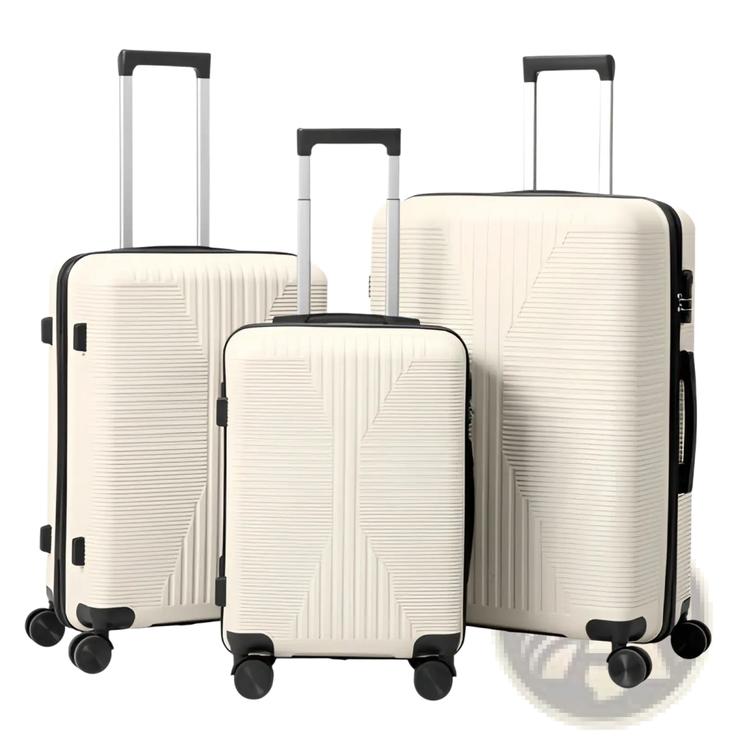 Premium 3 Piece Pp Hardshell Spinner Suitcase Set
