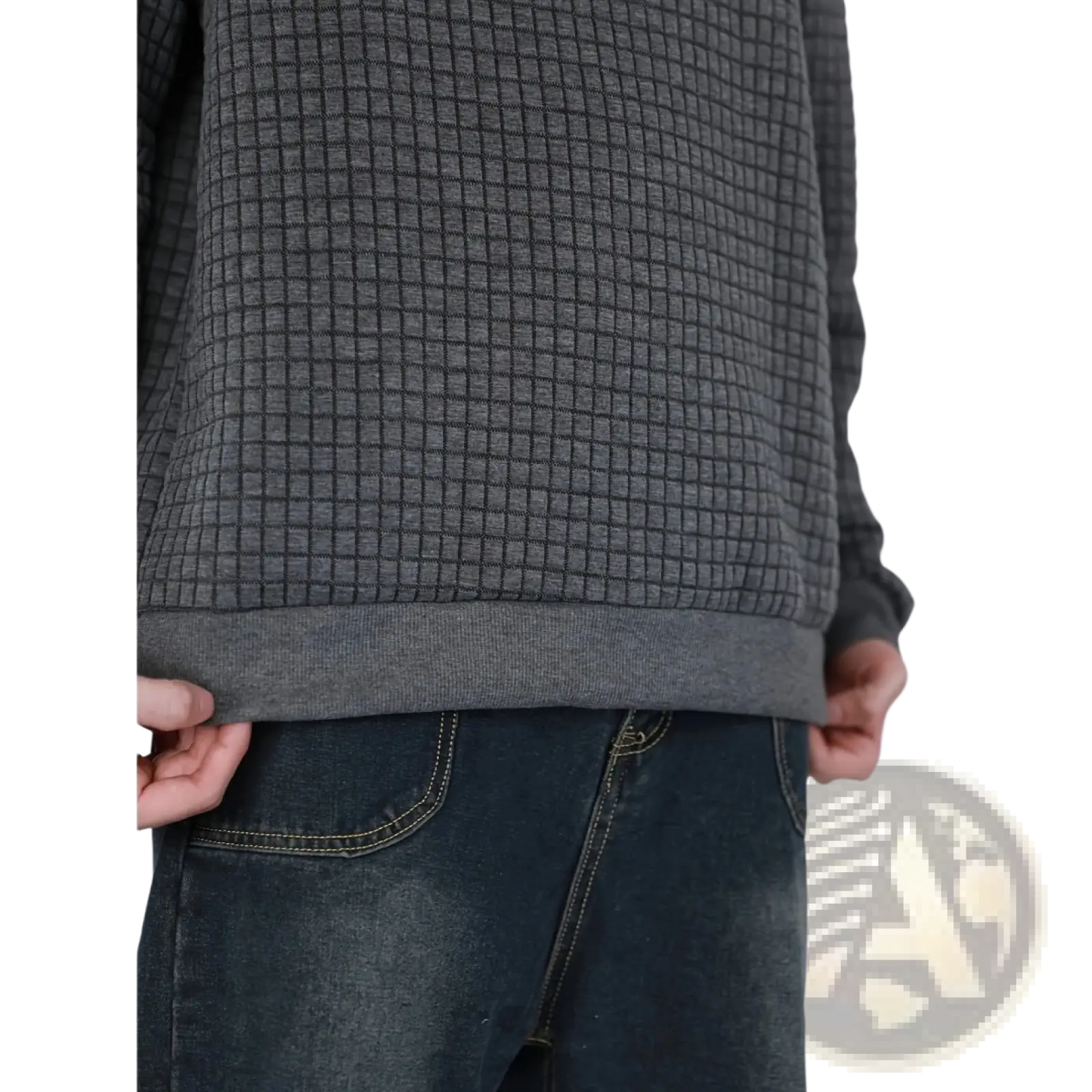 Premium Jacquard Knit Round Neck Sweater for Men and Women