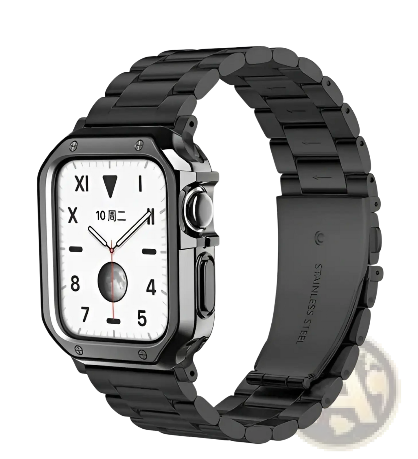 Premium Stainless Steel Apple Watch Band with Tpu Case