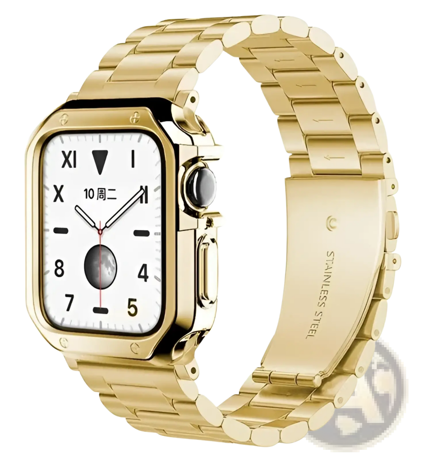 Premium Stainless Steel Apple Watch Band with Tpu Case