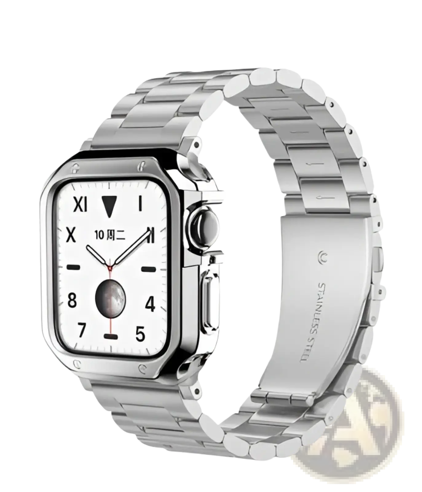 Premium Stainless Steel Apple Watch Band with Tpu Case