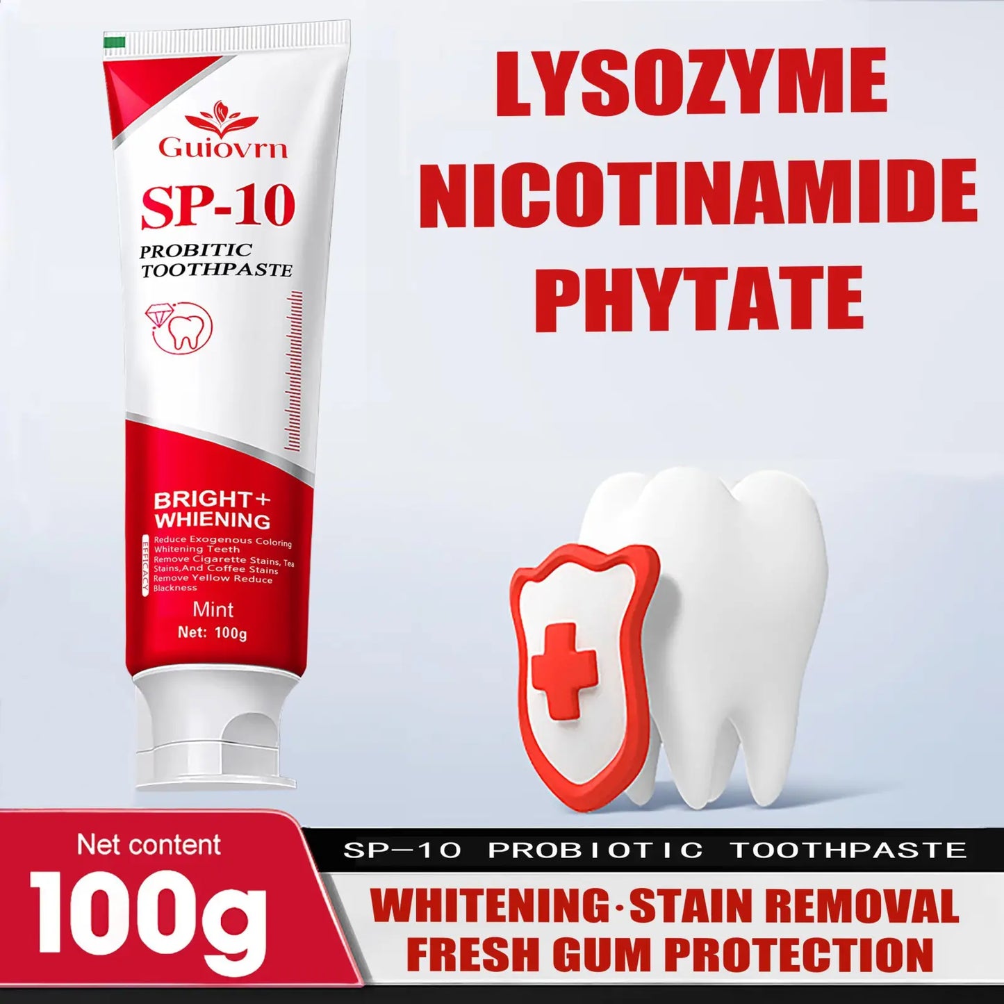 Probiotic Whitening Toothpaste Sp10 Mint 100g 2 Pack