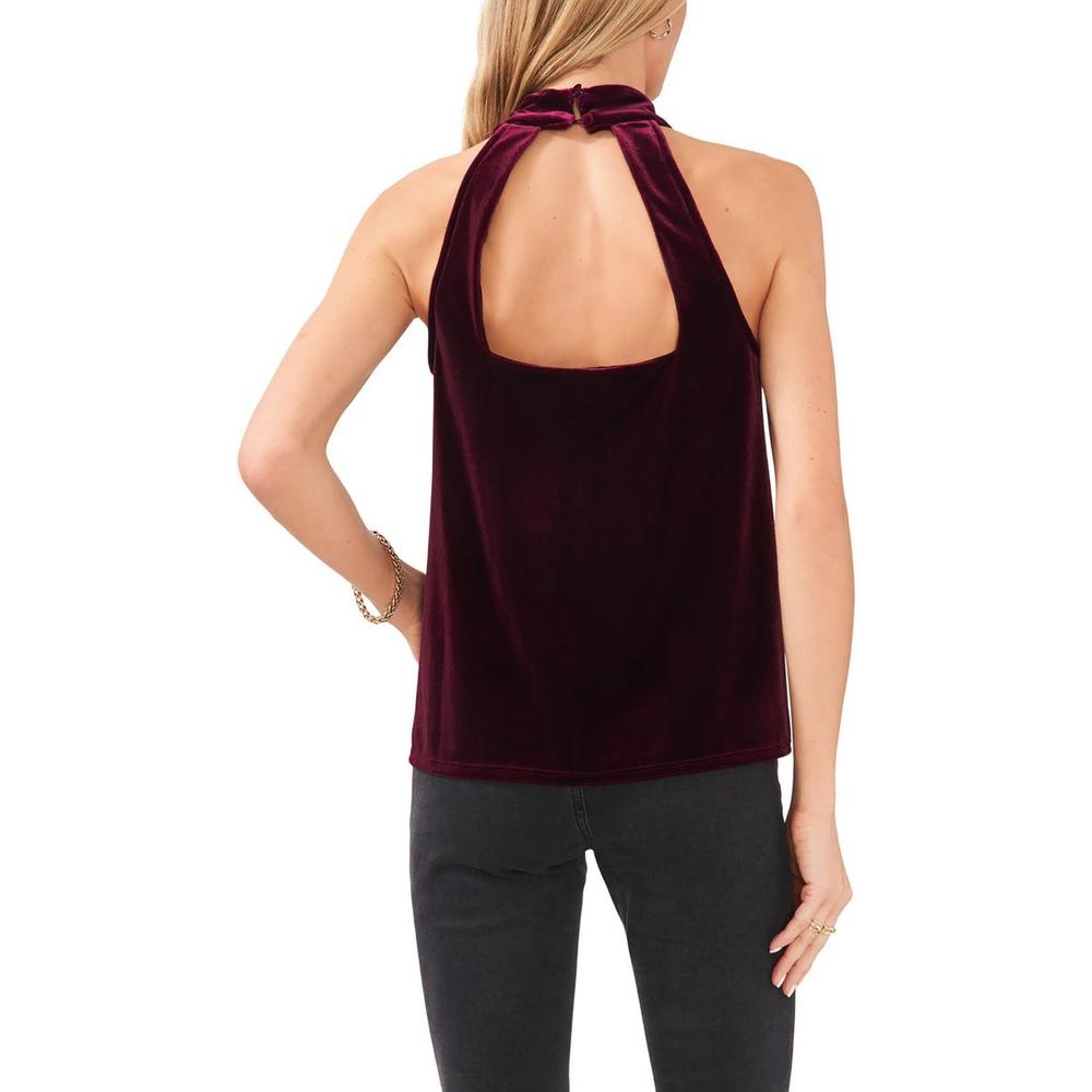 1. STATE Velvet Halter Top Vermelho Tamanho XXL