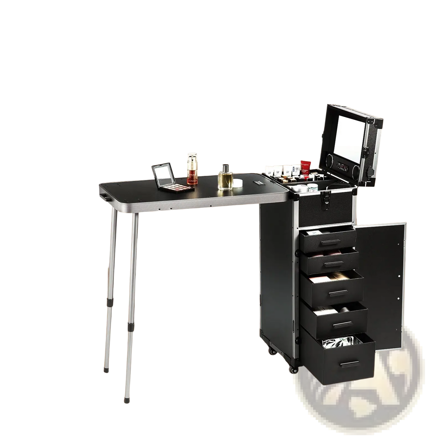 Professional Makeup Train Case with Bluetooth Speaker