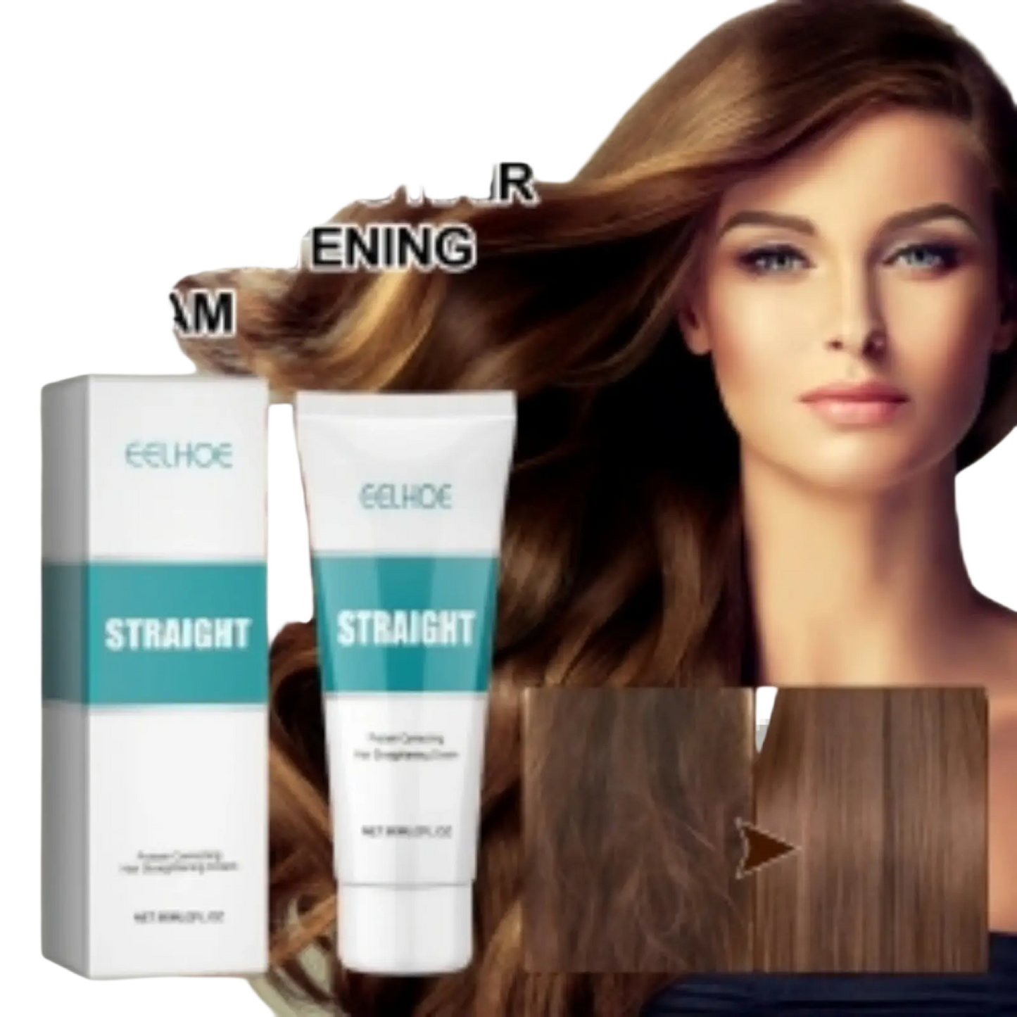 Protein Correcting Hair Straightening Cream with Brush