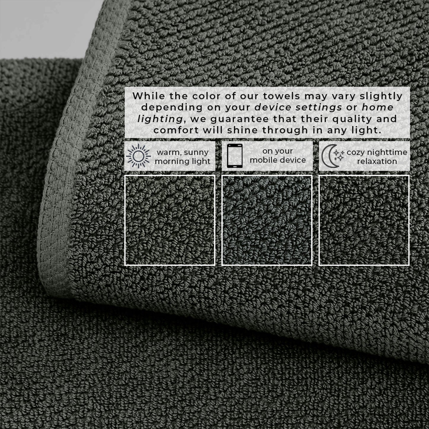 Cotton Textured Bath Towel Set - Acacia Collection