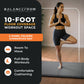 Tapete de ginástica dobrável multiuso BalanceFrom Fitness 120 x 48", preto