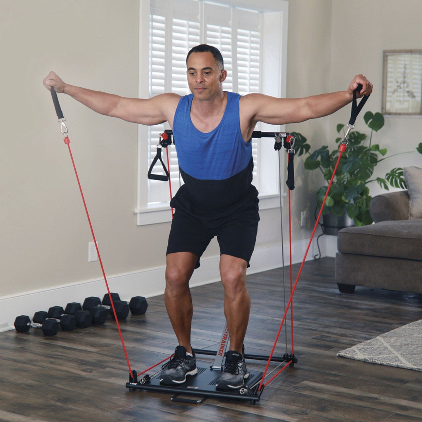 PerfectTrainer da Tony Little Home Gym Máquina de exercícios de resistência para ginástica