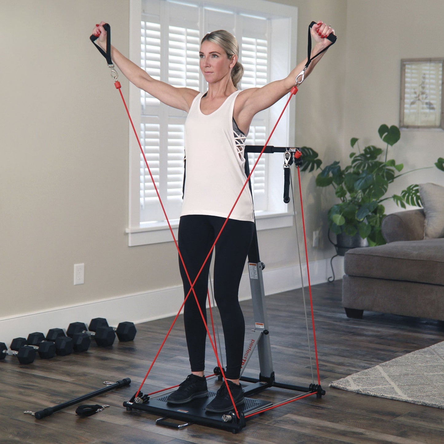 PerfectTrainer da Tony Little Home Gym Máquina de exercícios de resistência para ginástica