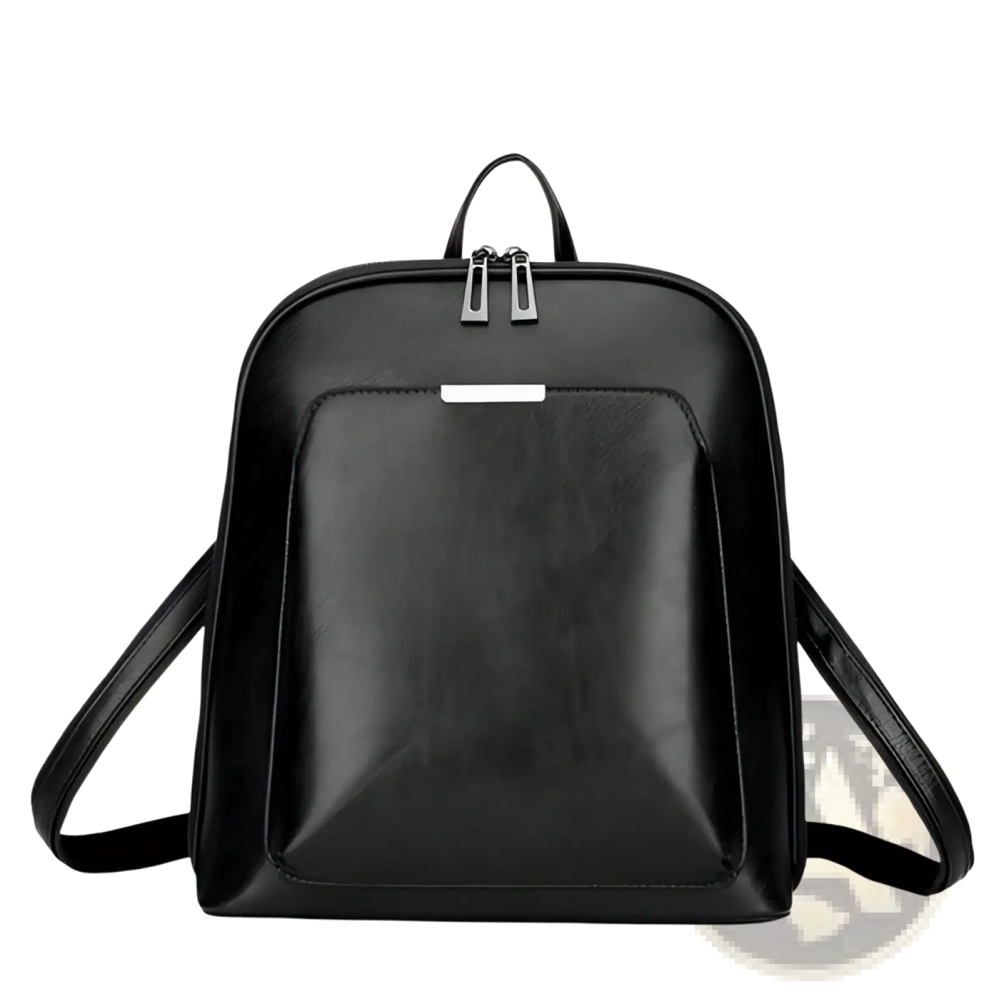 Pu Leather Anti-theft Backpack with Magazine Print