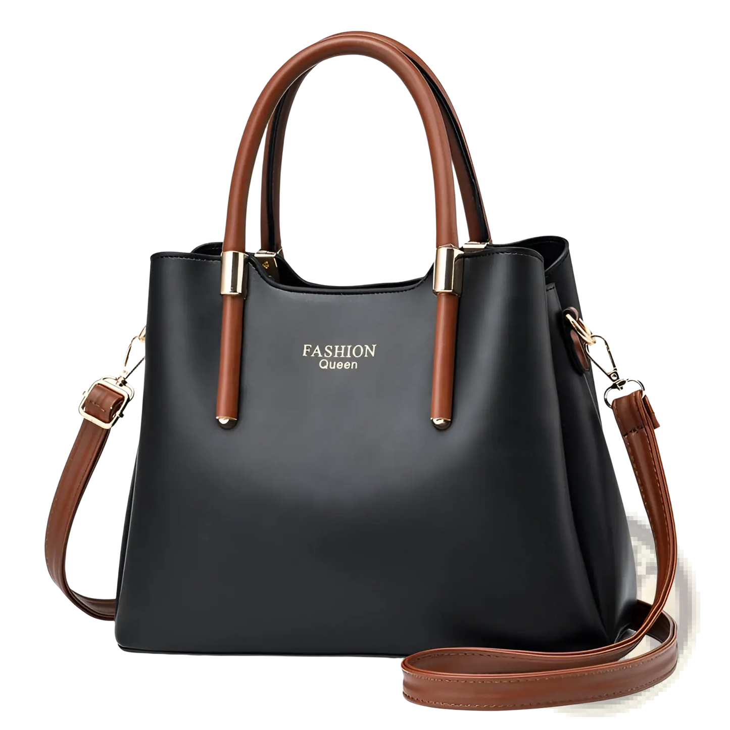 Pu Leather Shoulder Bag with Detachable Strap