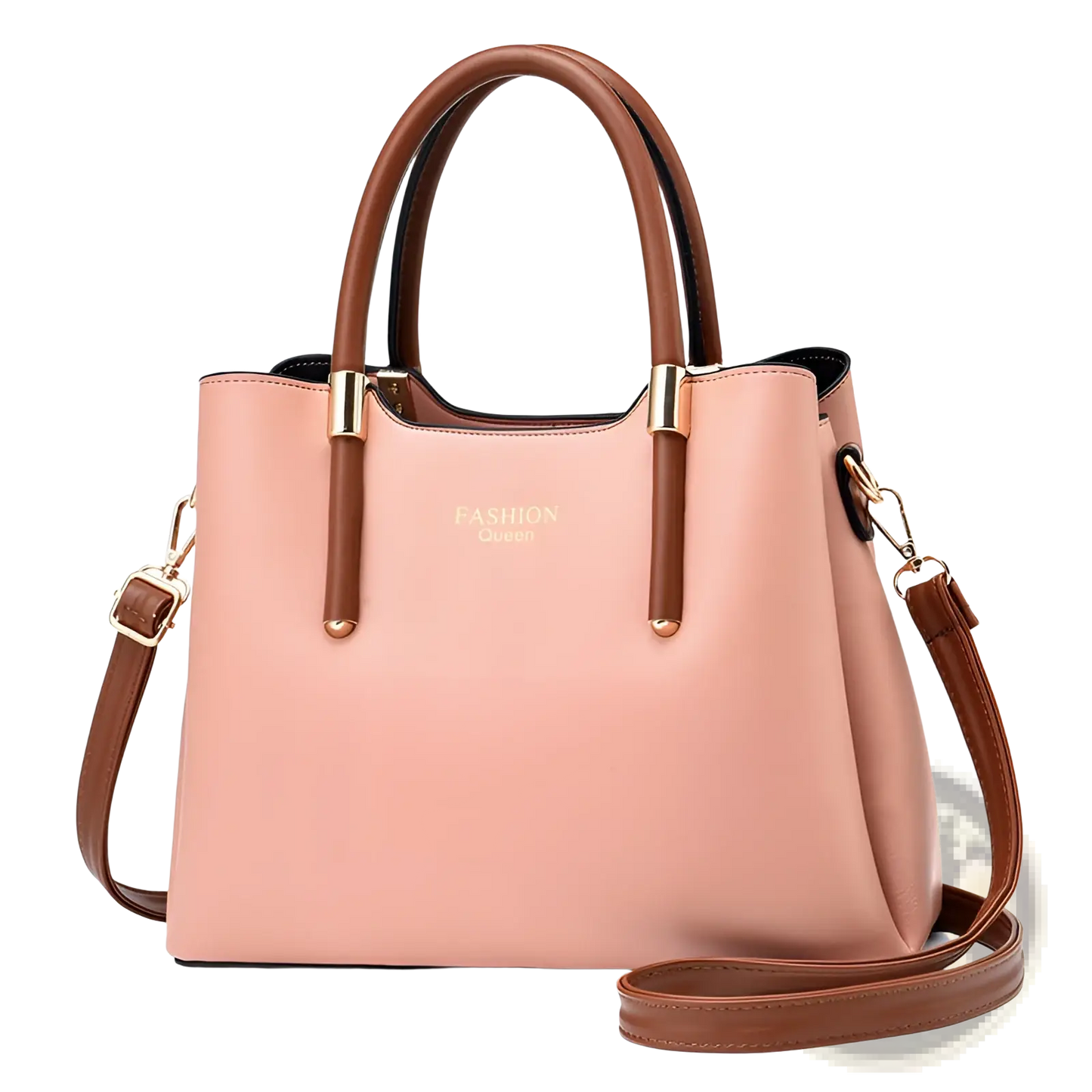 Pu Leather Shoulder Bag with Detachable Strap