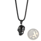 Punk Skull Pendant Titanium Steel Necklace for Men and Women
