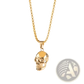 Punk Skull Pendant Titanium Steel Necklace for Men and Women