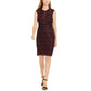 Vestido tubinho de renda metálica feminino Nightway