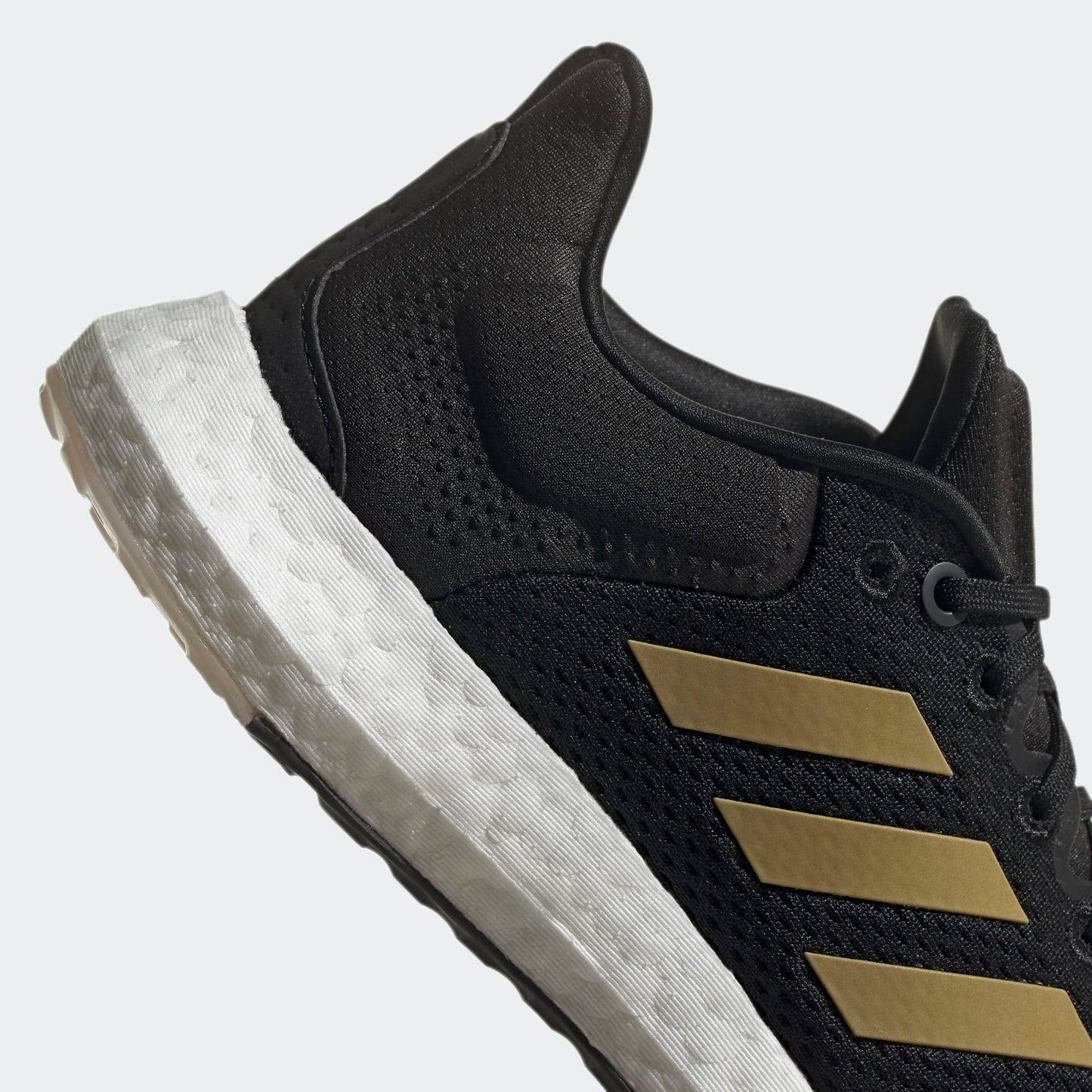 Adidas PureBoost 21 Core Preto/Dourado Metálico/Cinza Tamanho 8