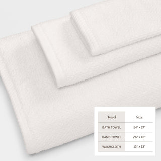 Cotton Textured Bath Towel Set - Acacia Collection
