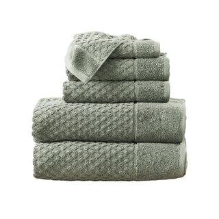 Cotton Diamond Waffle Weave Bath Towel Set - Grayson Collection