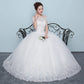 Qidi Lace off the Shoulder Tulle Ball Gown Wedding Dress