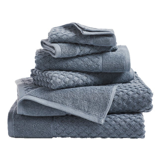 Cotton Diamond Waffle Weave Bath Towel Set - Grayson Collection