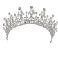 Ornate Crystal Queen Bridal Tiara in Gold and Silver