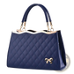 Quilted Bow Crossbody Handbag with Gold Hardware