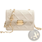 Quilted Crossbody Bag with Gold Chain Strap