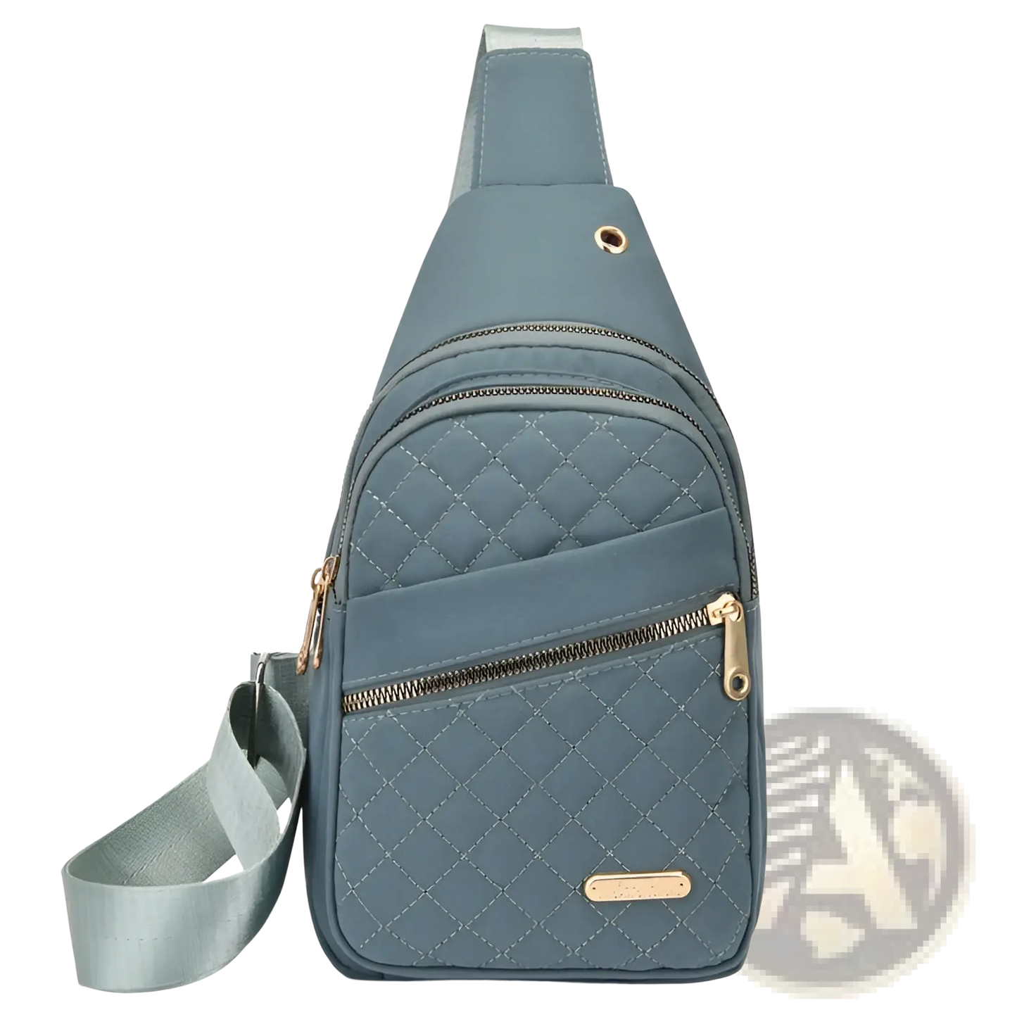 Quilted Crossbody Slanted Chest Bag for Women