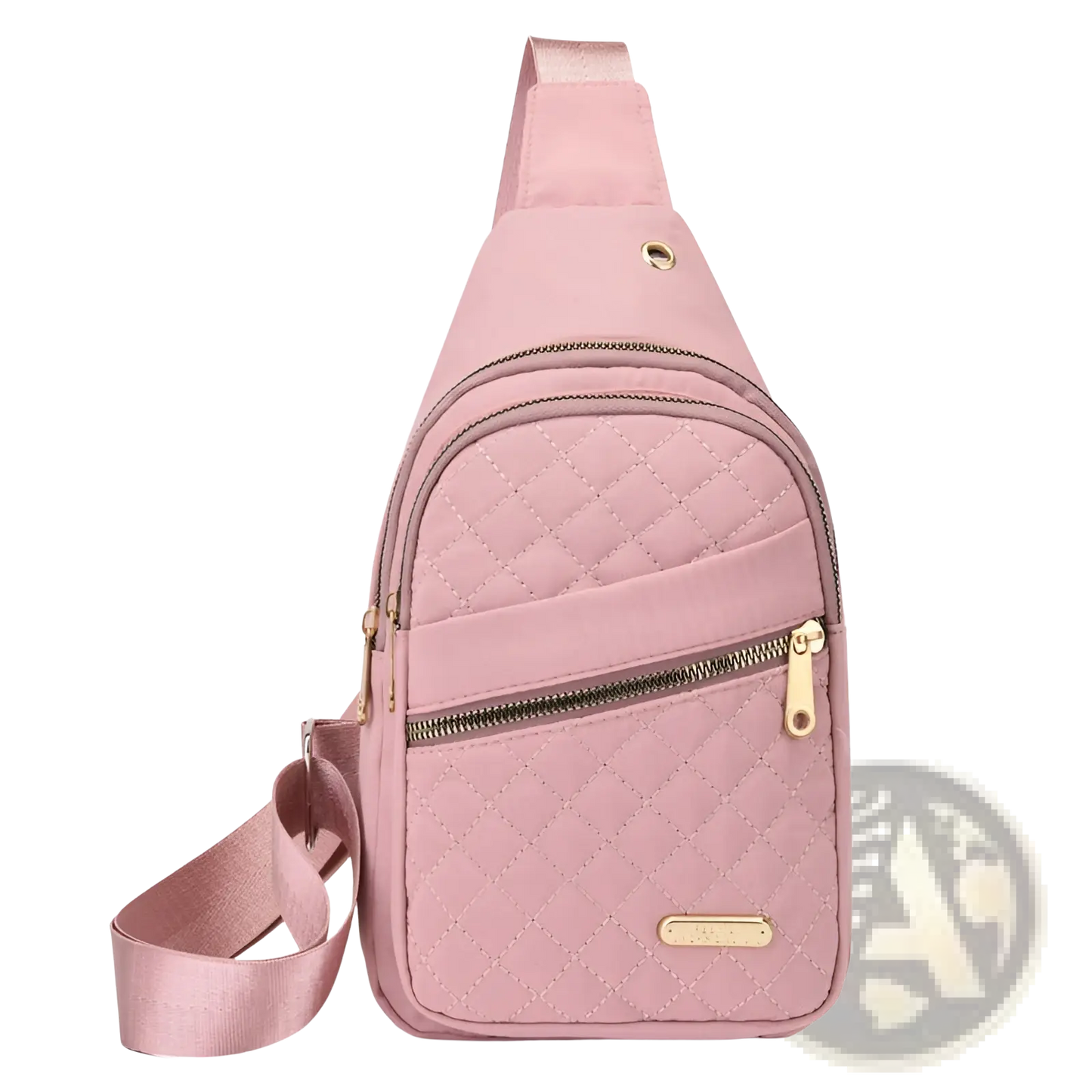 Quilted Crossbody Slanted Chest Bag for Women