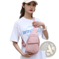 Quilted Crossbody Slanted Chest Bag for Women