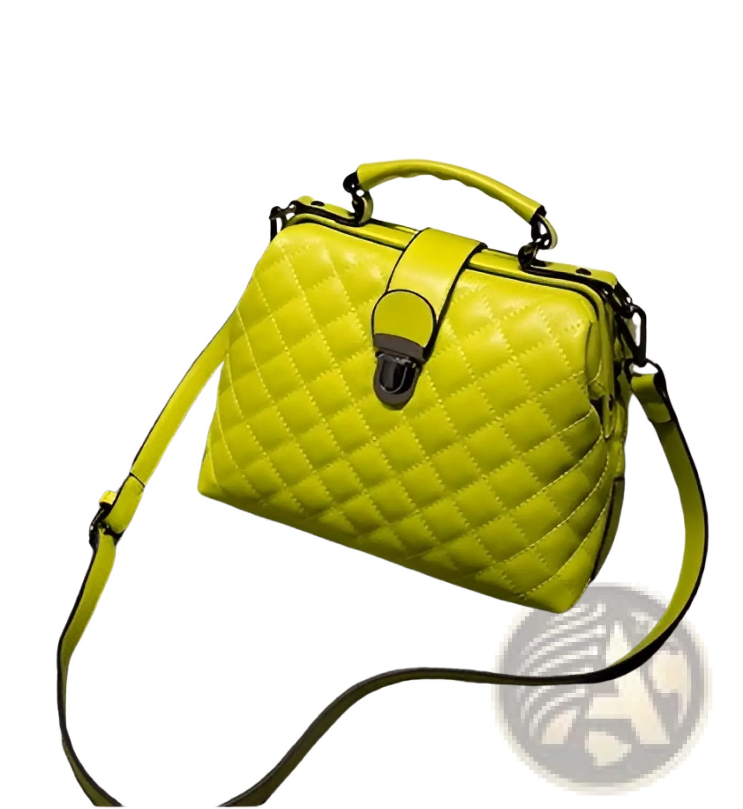 Quilted Leather Retro Doctor Shoulder Bag