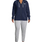 Moletom com capuz Champion Heritage Plus Size Feminino, azul marinho, tamanho 2, extra grande