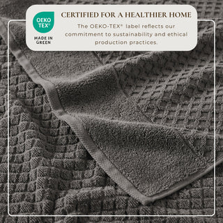 Cotton Diamond Waffle Weave Bath Towel Set - Grayson Collection
