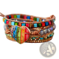 Rainbow Heart Imperial Stone Leather Wrap Bracelet