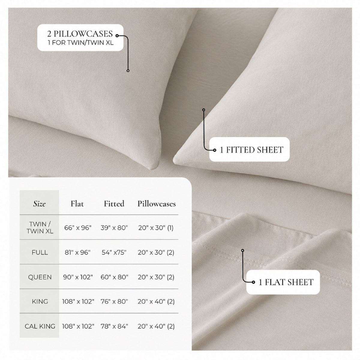 100% Organic Cotton Jersey Knit Sheets