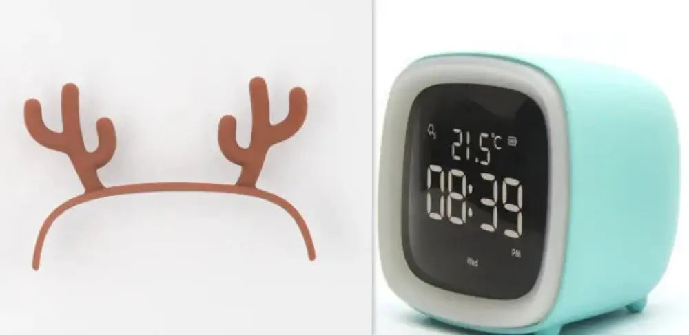 Kids Animal Digital Alarm Clock with Night Light and Temp