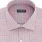 Camisa social masculina Van Heusen Classic/Regular Fit Performance Stretch, sem vincos, com gola flexível e xadrez, vermelha, tamanho 18-34-35
